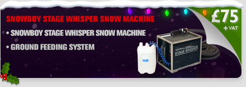 Professional Snow Machine - SnowBoy Stage Whisper Snow Machine Package